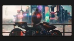 A man with motorbike custom gaming desk mat
