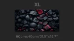 Black rocks speed mouse pad