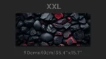 Black rocks custom giant mouse pad