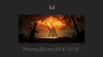 Burning tree in battle desk mat 70 x 30