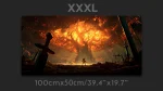 Burning tree in battle full desk gaming mouse pad