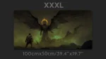 Dark monster with wings mouse pad xxxl