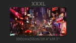 Futuristic city at night full size mouse mat