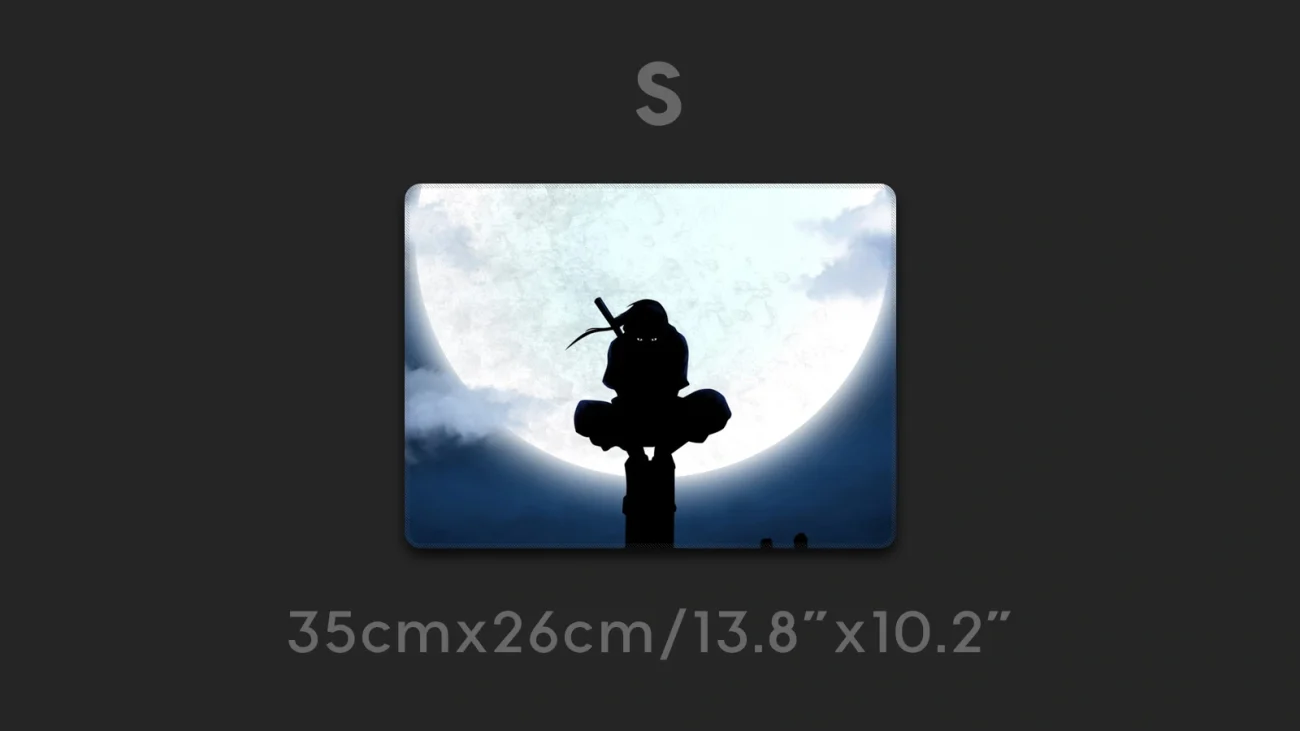 Ninja In The Moonlight mini mouse pad
