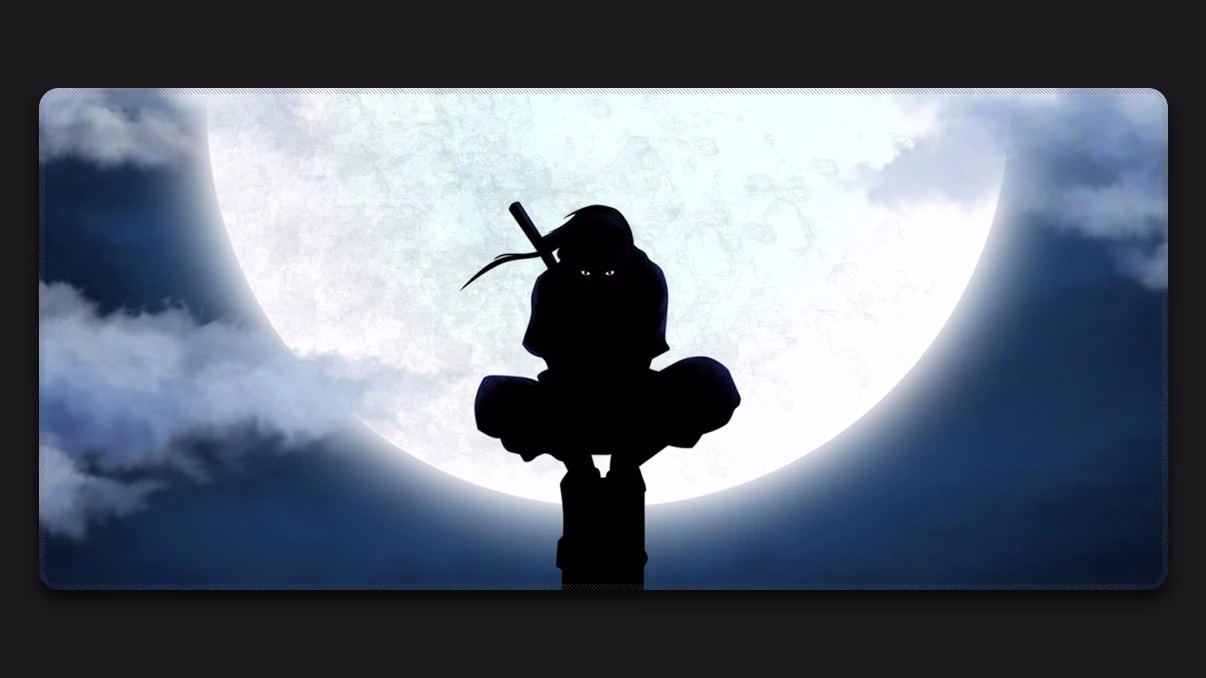 ninja in the moonlight mousepad japan