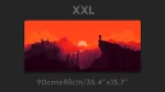 Person standing on mountain hyperx mousepad xxl