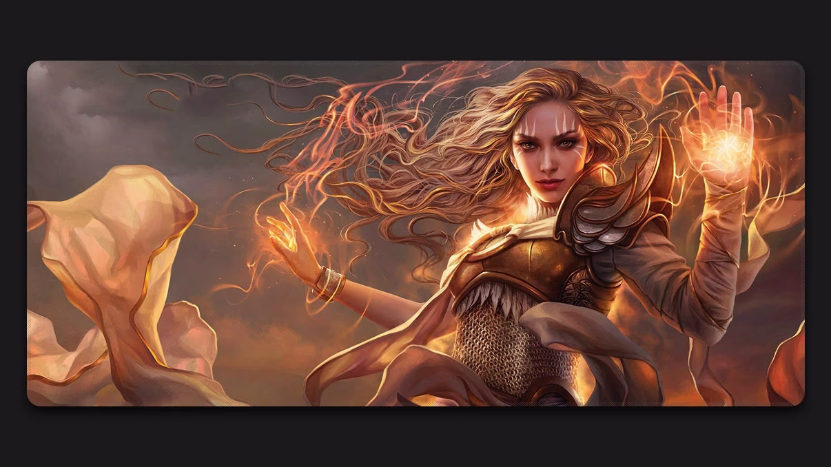 Serra the benevolent gaming mousepad