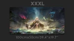 White Haired Princess extended mouse mat