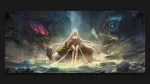 White Haired Princess mouse pad graphic