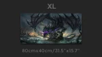 Black and purple dragon mouse pad gaming xl