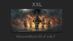 brown pirate ship gaming mousepad xxl