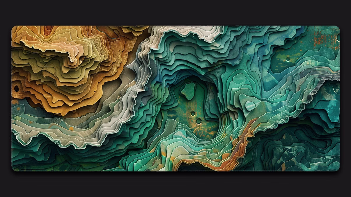 abstract mountains desk mats for desktops