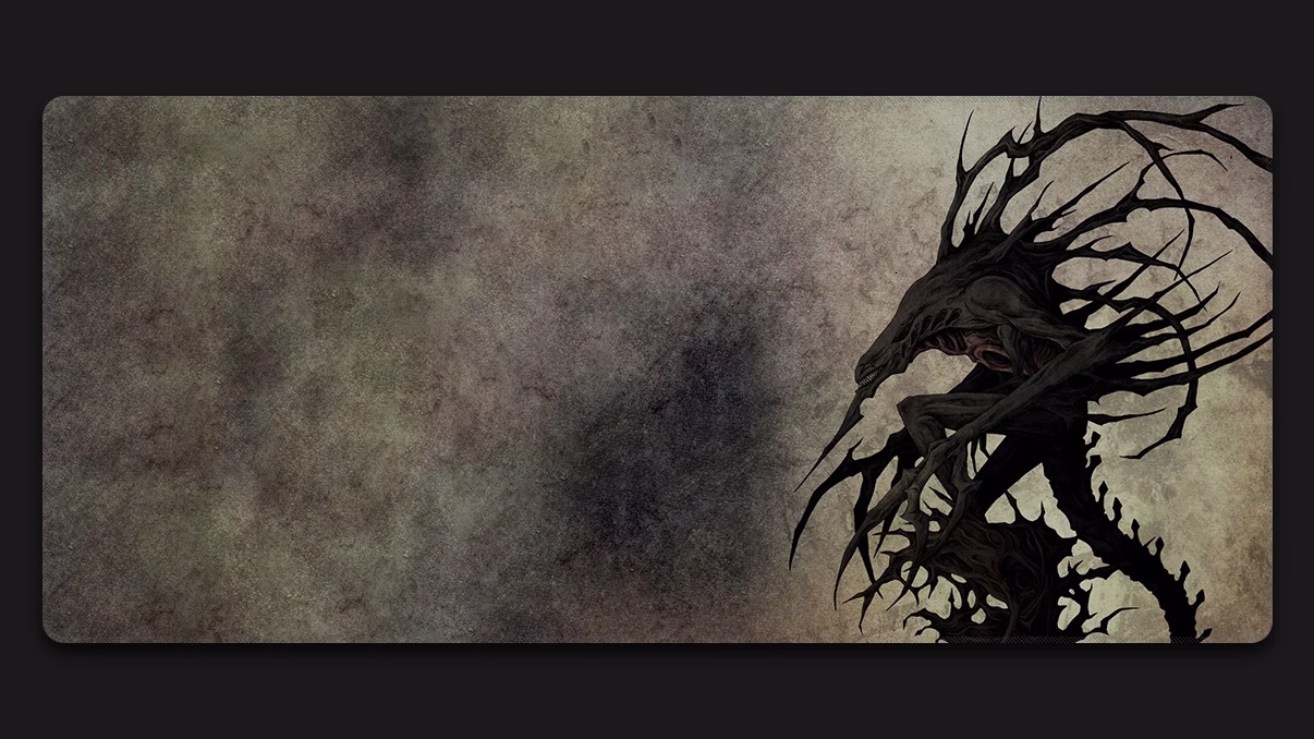 Dark elegance large gaming mousepad