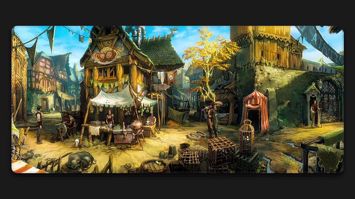 The Market Of Middle-World gaming xxl mouse pad