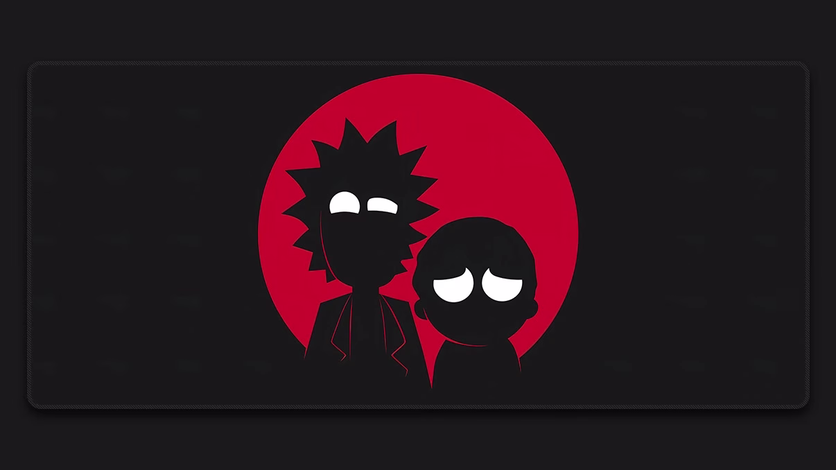 rick and morty mousepad