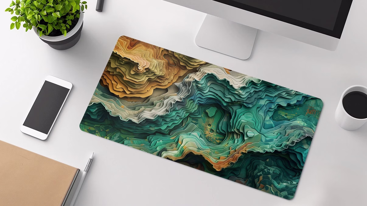 abstract mountains thick mousepad