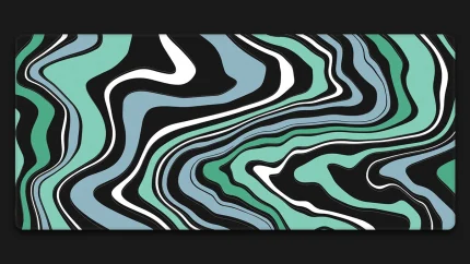 green desk mat
