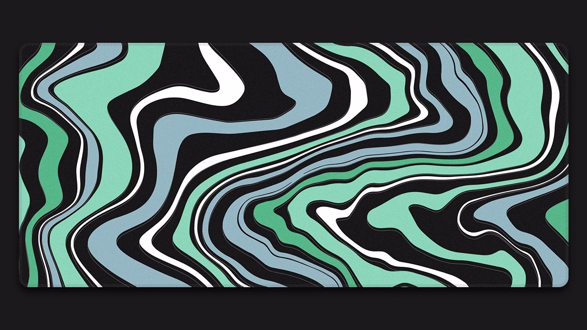 green desk mat