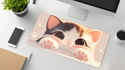 adorable cat kawaii mousepad