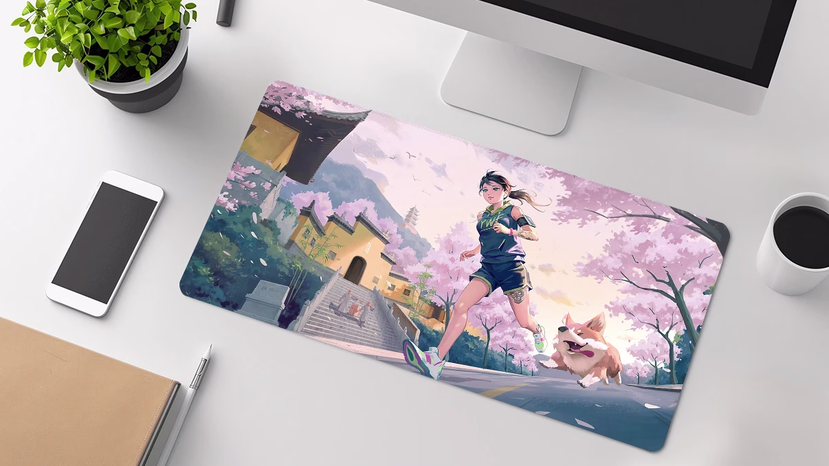 anime full desk mouse pad