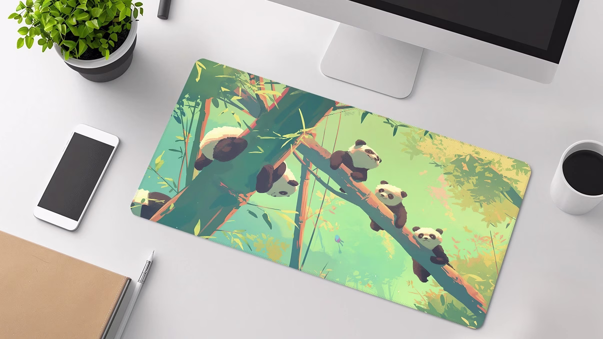 baby pandas mousepad notepad