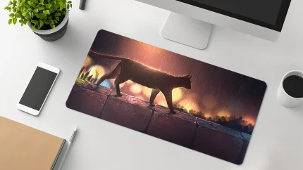 cat desk pad