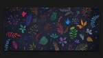 botanical graffiti mousepad