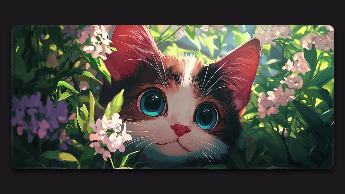 cat-flowers cat flowers best desk mat