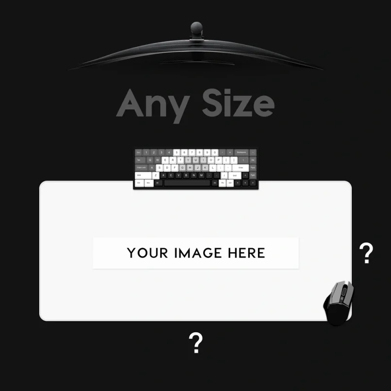 custom mousepad & deskmat size