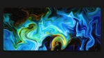 digital paint blue mousepad