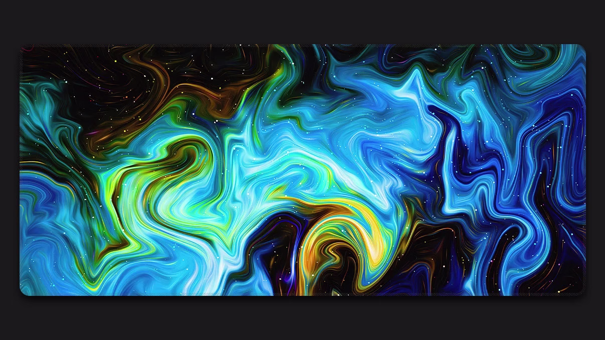 digital paint blue mousepad