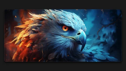 eagle art bird animal custom mousepad