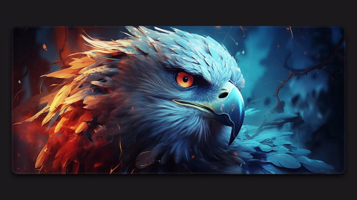 eagle art bird animal custom mousepad