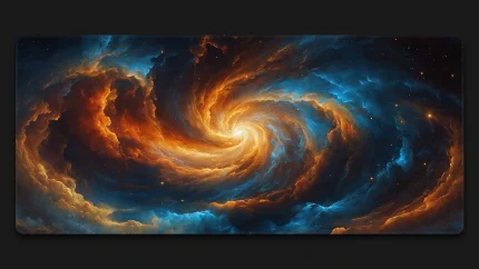 galaxy stars colorful desk mat mousepad