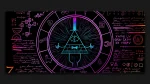 gravity falls bill cipher pyramid graffiti mousepad