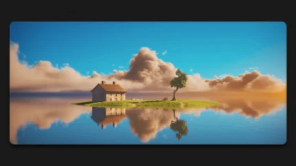 island sunny day mousemats