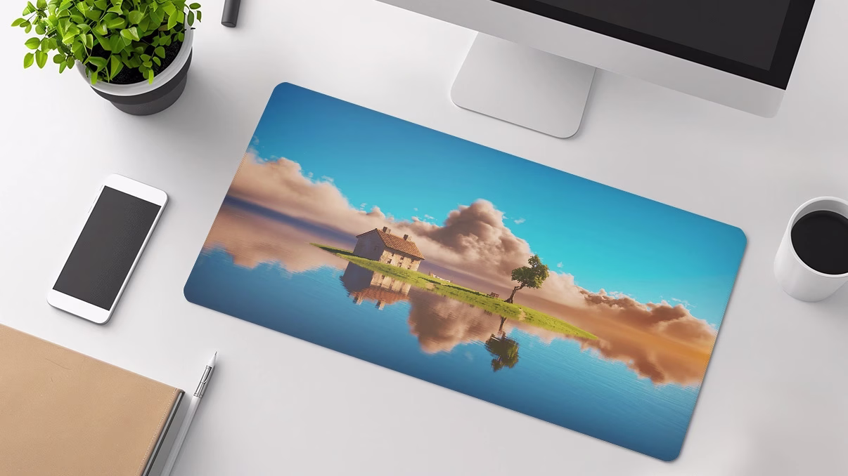 island-sunny-day big desk pad
