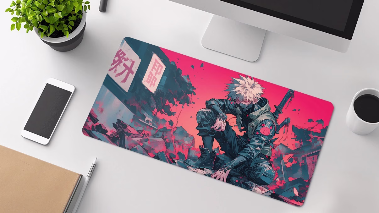 cyberpunk desk pad