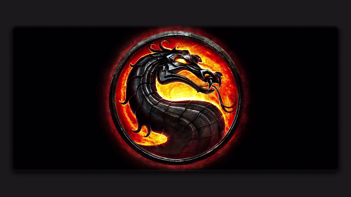 mortal kombat dragon mouse pad gaming large