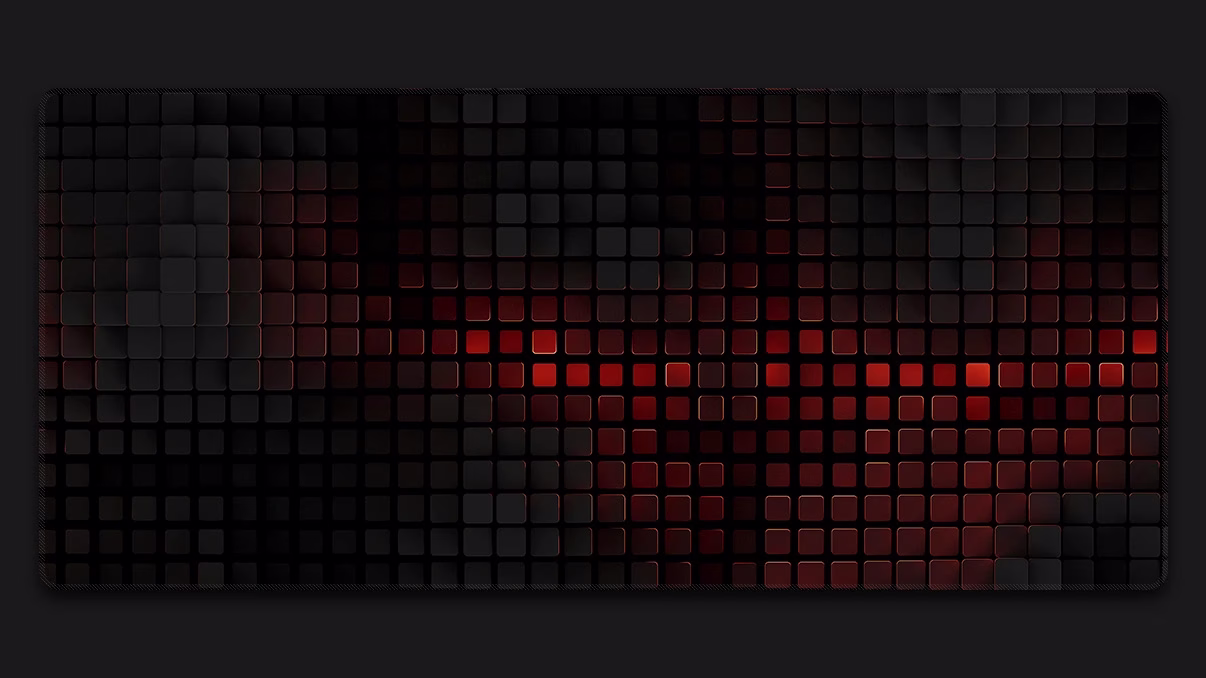 mosaic dark black mousepad