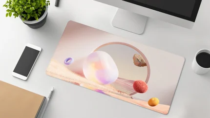 pastel digital art custom desk pads