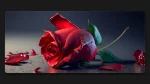 rose flower xxl deskmat