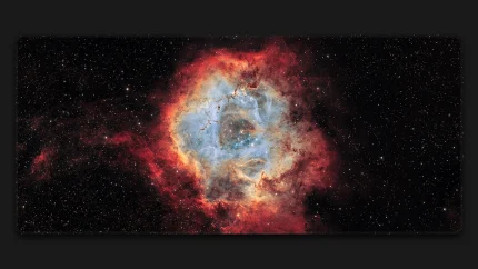 rosette nebula space mousepad