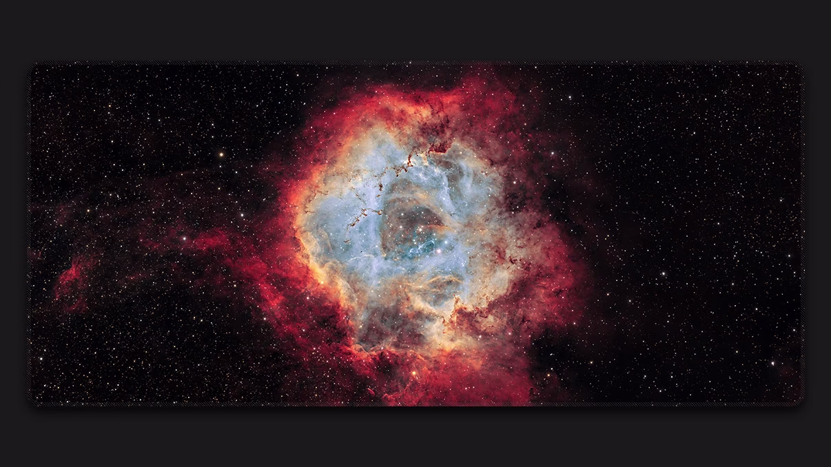 rosette nebula space mousepad