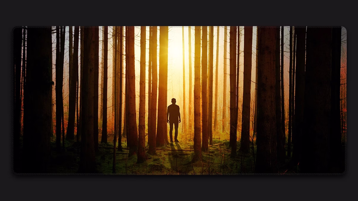 silhouette aesthetic man full desk mousepad