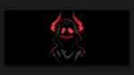 spooky devil amoled black gaming deskmat
