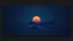 sunset mountain mousepad printing