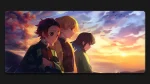 three boy mousepad anime