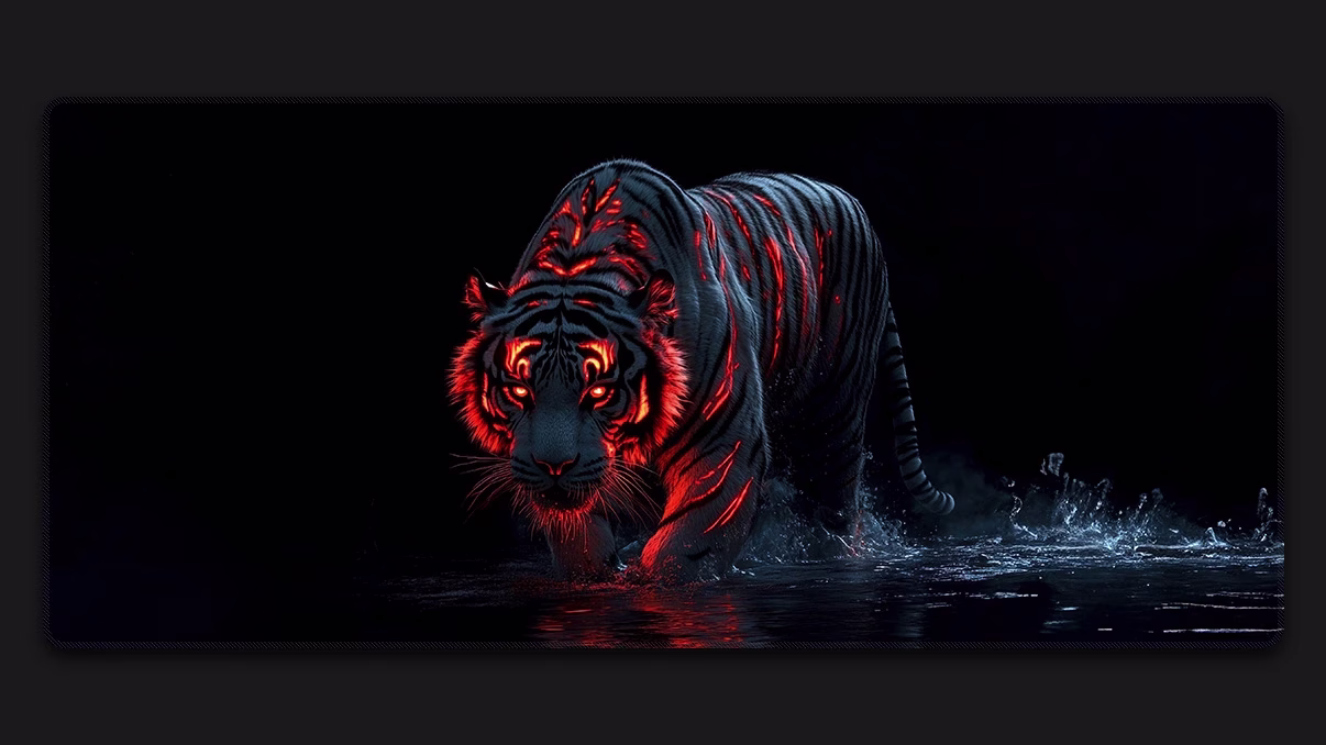 tiger dope amoled mousepad custom