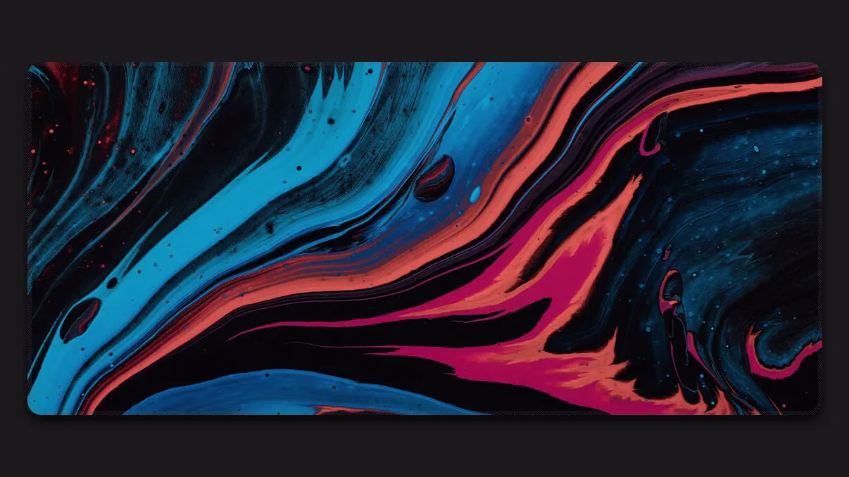blue and red desk mat